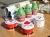Christmas Decoration Cute Pure Cotton Cut Pile Cake Towel Crafts  Christmas gift Cupcakes Hand Towel Set