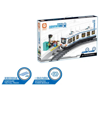Buy City Metro Subway Railway Train Model With Track Diy Transport ...
