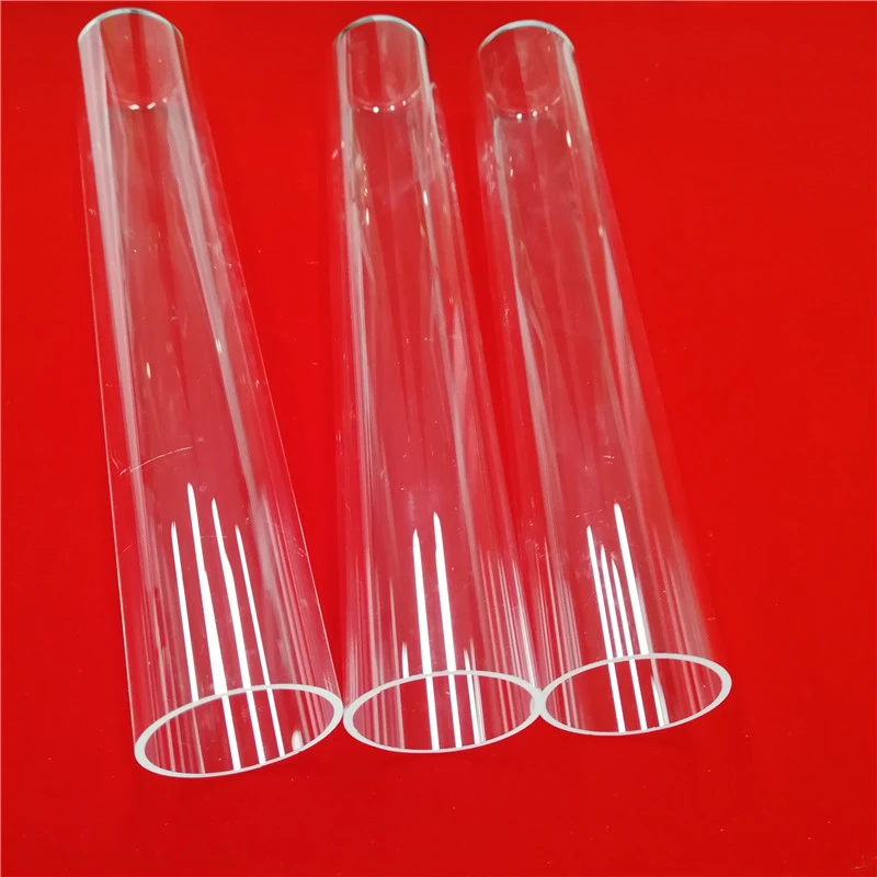 clear quartz glass tube for photobioreactor