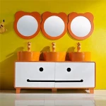 CNC cartoon design kindergarten HPL bath mirrors