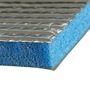 Coating Aluminum Foil Laminated XPE IXPE Foam Insulation With Weaver Cloth Ridiant Barrier Foam Insulation Roll Heat Insulation