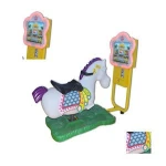 coin operated 3D Swing Horse Racing Moto Video Car Kiddie Swing Ride Amusement Arcade Game Machine