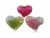 Import coiorful acrylic loose heart shape acrylic beads for necklace from China