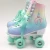 Import Colorful Shoelace Girl Skating Shoes Cheap Roller Skate Sport with Blue Wheels 54*32mm PVC Color Box CN;ZHE YJ-70 from China