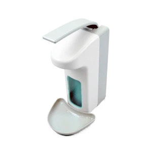 Comercial plastic with tray Liquid elbow sanitizer portable liquid soap dispenser