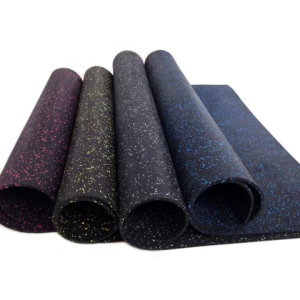 Commercial Grade Gym Matting  high density non toxic tile rolls gym rubber flooring mat