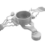 Compressor end cover of Automotive air conditioner  oem precision parts investment alloy impeller mould aluminum die cast mold