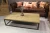 Import Concise Rustic Country Style Antique Living Room Cart Iron Fram Coffee Table from China