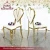 Import contemporary gold frame pu leather restaurant chairs for sale used from China