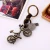 Import Creative Key Chain Men&#39;s and Women&#39;s Leather Pendant Small Gift Alloy Bicycle Retro Woven Leather Key Chain from China