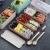 Import Creative Wheat Straw Three-layer  Student Lunch Box Outdoor Picnic Storage Box Japanese Bento Box from China