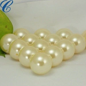 Cultured White Japanese Saltwater Akoya Loose Pearl AAA Quality, Half-Drilled