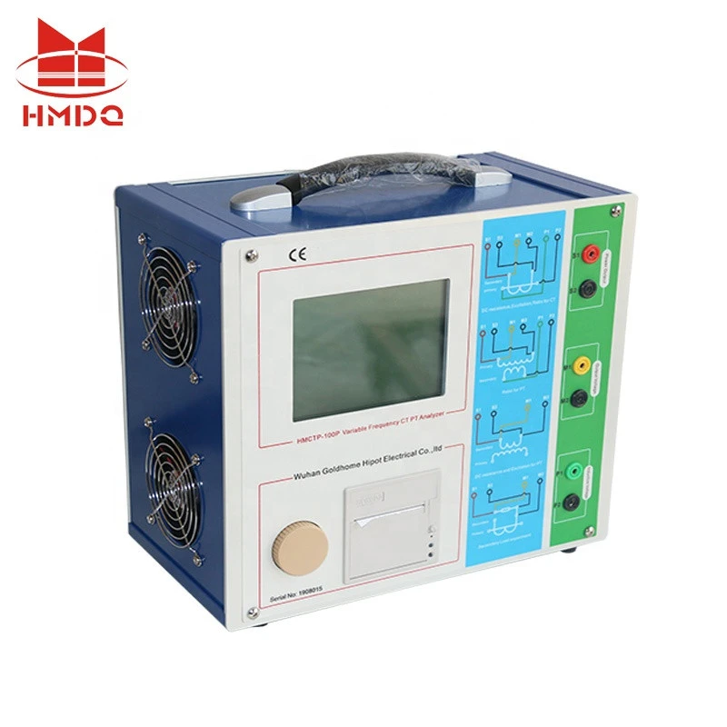 Current and power transformer testing instrument for CT PT turns ratio/excitation/parameters analysis