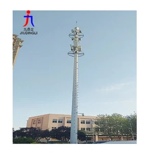 Custom 5G Antenna Mast  Steel Single-Pipe Self-Supporting Telecom Communication Monopole Tower High Signal Tube Tower