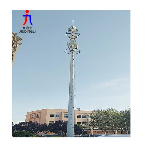 Custom 5G Antenna Mast  Steel Single-Pipe Self-Supporting Telecom Communication Monopole Tower High Signal Tube Tower