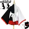 Custom Adult Danganronpa Cosplay Black And White Bear Kimono Cosplay Anime Costume