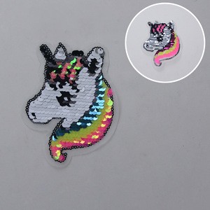 Custom Animal  Large reversible sequin patches for jeans