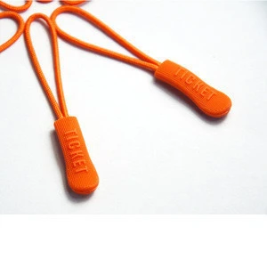 Custom Brand Logo Rubber Elastic Zipper Pull,Silicone Plastic Zipper Puller,Zipper Slider for Garments,Bags