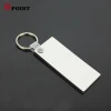 Custom double sided MDF blank wooden sublimation key chain