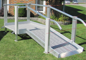 custom garden aluminum modular ramp system