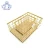 Import Custom home wire storage basket, Stackable 2pc Rectangle Metal Wire and Wood Basket Set from China