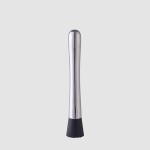 Custom laser logo mini metal bar tool stainless steel cocktail drink muddler
