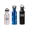 custom logo 500ml/750ml sport stainless steel water bottle