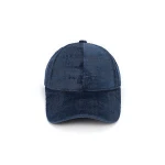 Custom Logo Cashmere Mink Wool Fabric Baseball Cap
