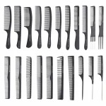 custom logo high quality black straight Hair Combs Pro Salon Hairdressing Antistatic Carbon Fiber Comb For Barber Hair Cutting