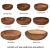 Import Custom Logo Natural Acacia Large Bowels Wood Serving Salad Bowl And Plates Set Acacia Bowl from China