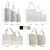 Import Custom logo size Eco-friendly reusable recycled  8oz 10oz 12oz women tote handled shopping cotton canvas bag from China
