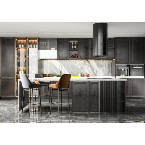 Buy Custom Matte Finished Lacquer Kitchen Cabinet Designs Modular ...