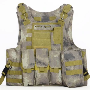 Custom outdoor army air soft vest tactical military assault black tactical vest