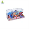 Custom supermarket candy bin and storage box acrylic candy bin acrylic candy box