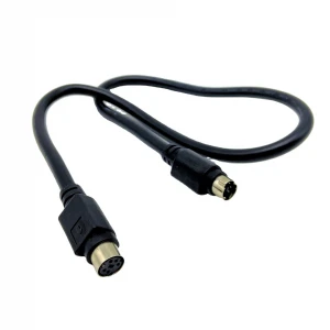 Customised OEM Mini Din 5P 4 5 6 8 9 10 All Pin Female To Male Solder Type 24AWG Audio Video VR Gaming PVC Connector Cable