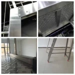 Customizable 7-Step Stainless Steel Multi-Purpose Mobile Anti-Fall Ladder Outdoor Warehouse Platform Wooden Supports Direct