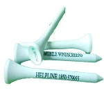 customization logo wooden 70mm white golf tees
