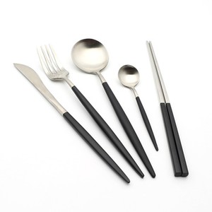 Customize metal cutlery set stainless steel flatware with case