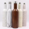 Customized 750ml double wall water bottle travel mug stainless steel wine bottle with swig cups