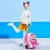 Import Customized design 3D trolley children luggage airport suitcase kids  3 WHEEL foot kick MOBILITY scooters for teenagers from China