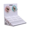Customized Logo Nail Polish Detachable Display Stand Rack Acrylic White Cosmetic Counter