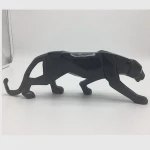 Customized Size beautiful design resin leopard sculpture, statues