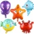 Import Cute Animal Fish Seahorse Octopus Foil Balloons Birthday Party Decoration Ocean Theme from China
