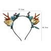 Cute Christmas headwear Womens Fairy Tale Festival Amusement Park Headwear with elk antlers childrens hair accessories
