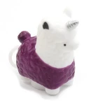 Cute pull line walking toy trembling alpaca soft jumping animal pvc toys
