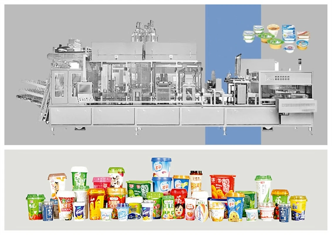 dairy/yogurt/cheese/butter filling sealing capping production line