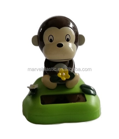 dashboard monkey toy solar figure