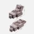Import Deluxe Electric High Quality Fabric Foot Spa Massage Chair Pedicure Spa Chair for Nail Salon from China