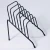 Import Desk file organizer/ modern style 6 slots wire holder/ office home desk table black metal rack  for photo brochure mail memos from China