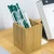 Desktop Cosmetic Organizer Pencil Storage Boxes Bins Bamboo Pen Holder Office Stationery Storage Box bamboo box